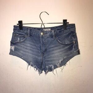 Free People denim shorts